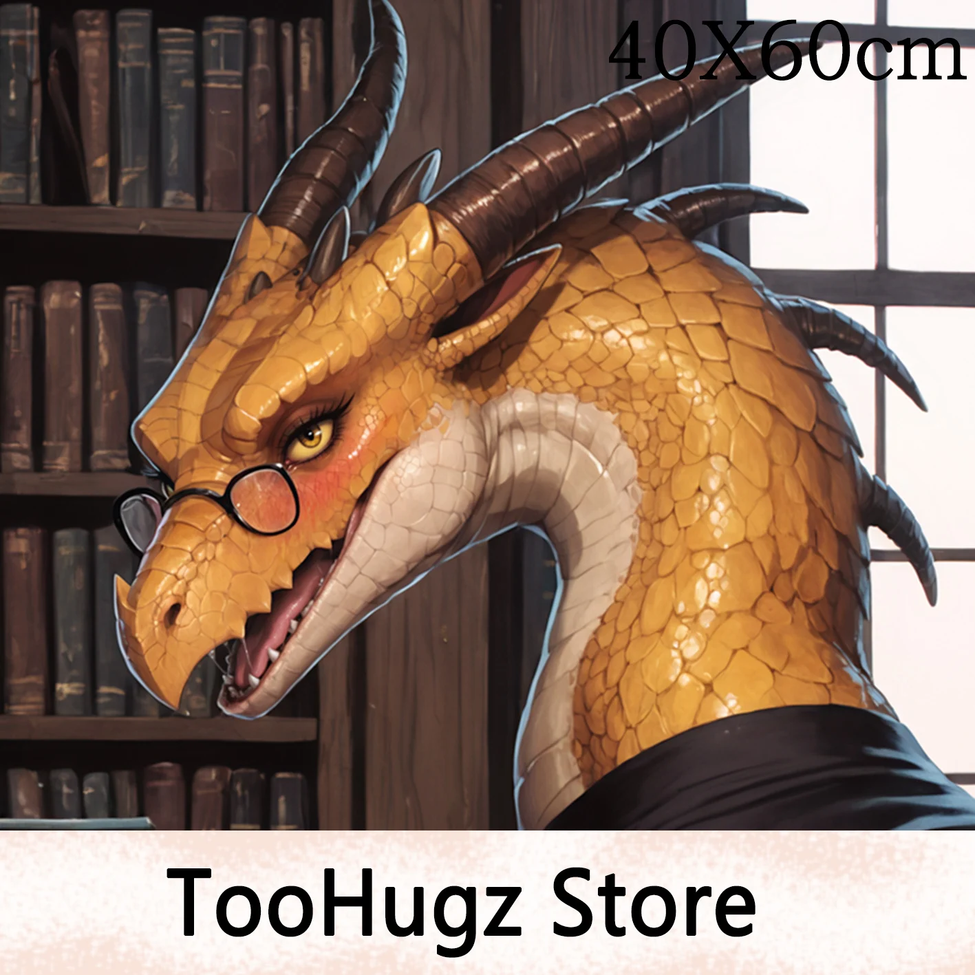 Dragon Furry Anime Animal Pillow Cover Anthropomorphic Cartoon Character 40x60cm Sofa Bedding