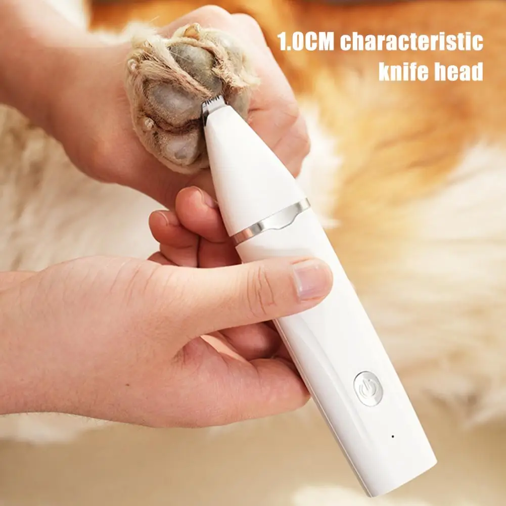 Dog Hair Clippers Grooming Kit，with Nail Grinder，4 in 1，Electric Trimmer，for Dogs Cat，Low Noise，USB Rechargeable，Pet Paw Shaver