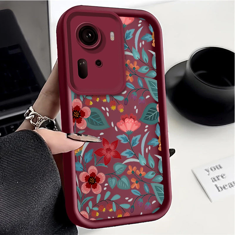 R eno 11 Red Flower New Sky Eye Phone Case For OPPO Reno 11 10 6Z 10Pro 7 7Z 5 5F 10 Pro Plus 11Pro 6Lite 6 8Lite 8T 7Lite Cover