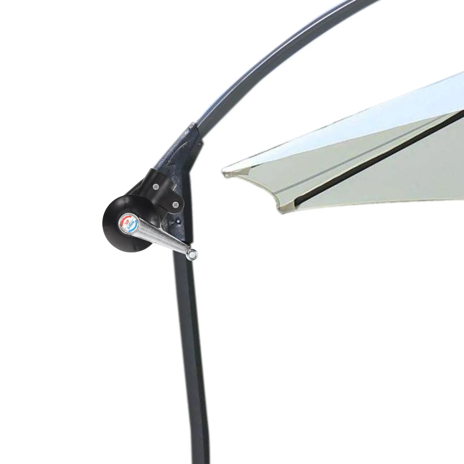 

Umbrella Disk Swing Hand System Durable UV Resistant Waterproof Outdoor Shade Patio Umbrella Parts Easy Installation Maintenance