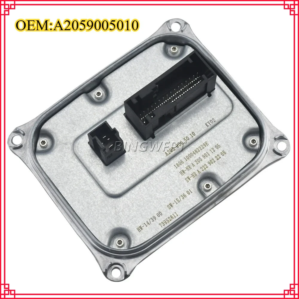 

BINGWFPT NEW Headlight Ballast Control Unit A 205 900 50 10 For Mercedes-Benz C-Class C205 A205 S205 W205 2059005010 A2059005010