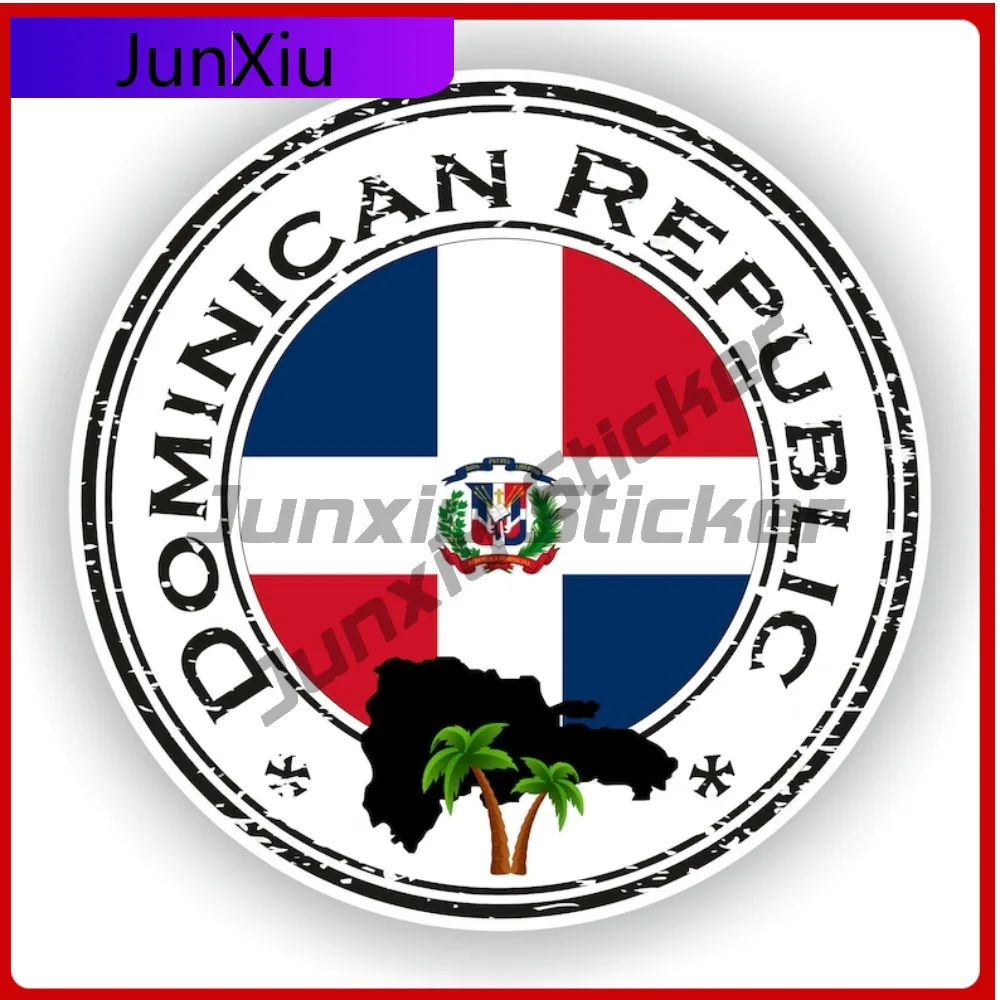 

Dominican Republic Seal Round Flag Stylish Vehicle Decal Fits Vehicle Exterior Decoration Needs