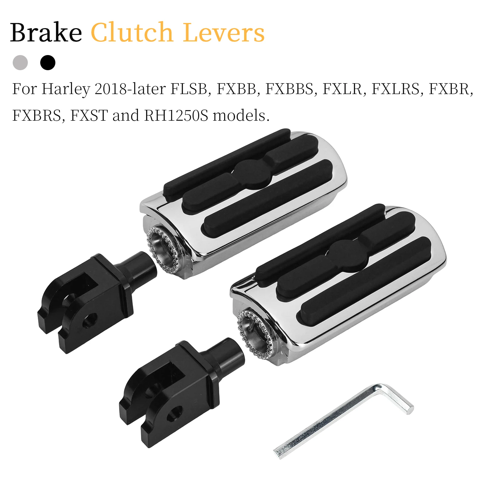 Rider Foot Pegs Front Footrest For Harley Softail Fat Bob Street Bob Fat Boy Breakout Sport Glide Low Rider SportsterS RH1250S