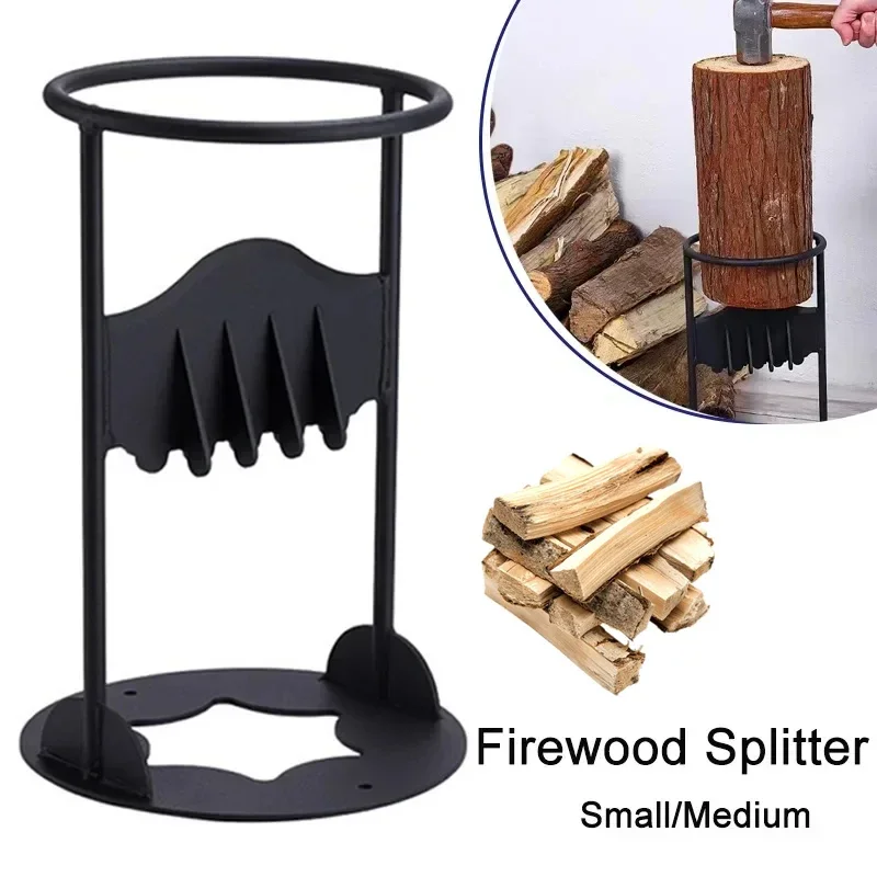 for Small Fireplace Wood Stove BlackFirewood Kindle Splitter Quick Wood Wedge Splitter Tool Small Firewood Manual Log Splitter