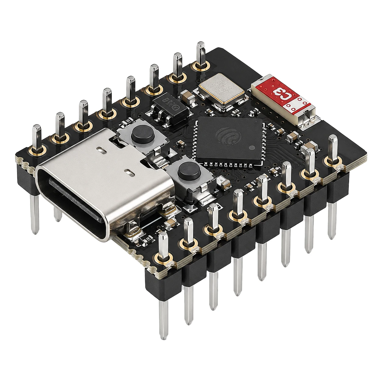 ESP32 C3 Mini Plus ESP32-C3 SuperMini Plus Development Board WiFi Bluetooth Expansion Board ESP32 C3 Super Mini Red Board 16 Pin