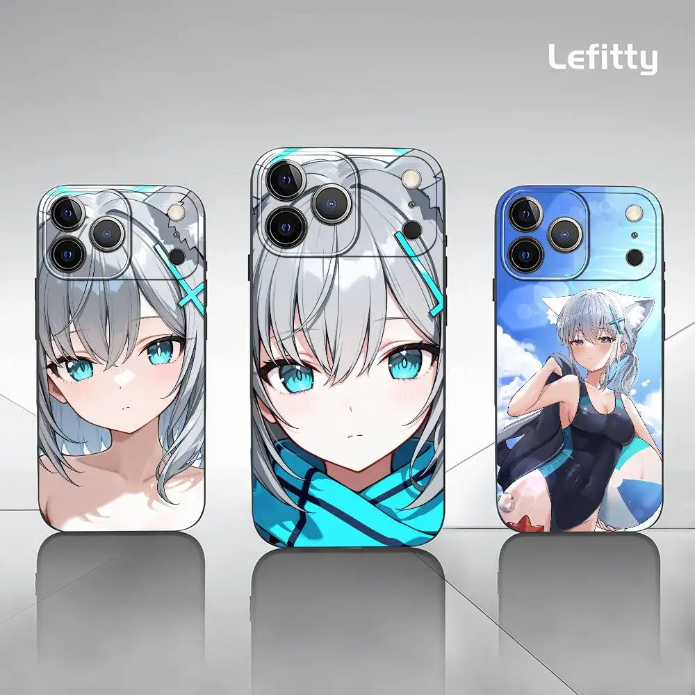 

Shiroko Blue A-Archive Phone Case For IPhone 17 16 15 14 13 12 11 Pro Max Plus Mini Black Frosted Soft Shell Funda