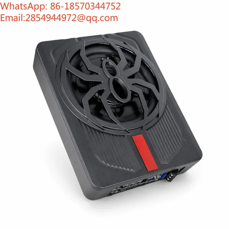 Car Audio Modified 10-inch Car Ultra-thin Subwoofer with Blue Lights High-power Active Audio