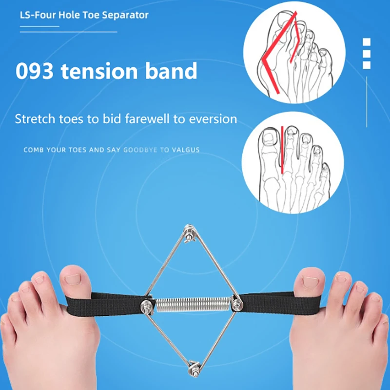 Toe Straightener Corrector Belt Foot Stretch Recovery Training Exerciser Strap Thumb Elastic Band Foot Hallux Valgus Corrector