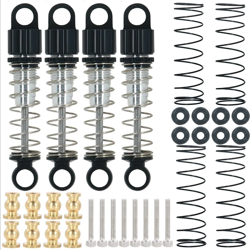 Cnc Servo Arm/shocks/axles/brass Adapter/copper Weights/steering Cups Girders For 1:24 Axial Scx24 90081 Rc Crawler Car Parts