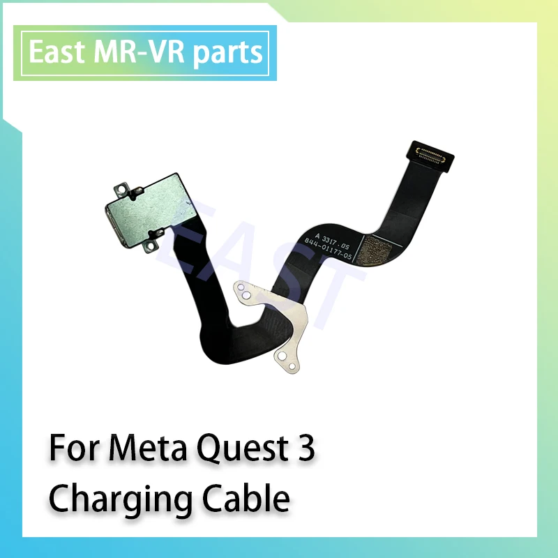 Cable de carga Original para Meta Quest 3, puerto de carga flexible, conector de alimentación para auriculares, accesorio de pieza de repuesto 844-01177