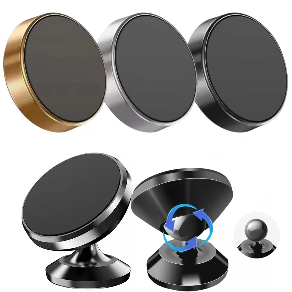 Car Phone Holder Magnetic Universal Magnet Phone Mount for iPhone 17 Samsung Mobile Cell Phone Holder Stand in Car GPS Support