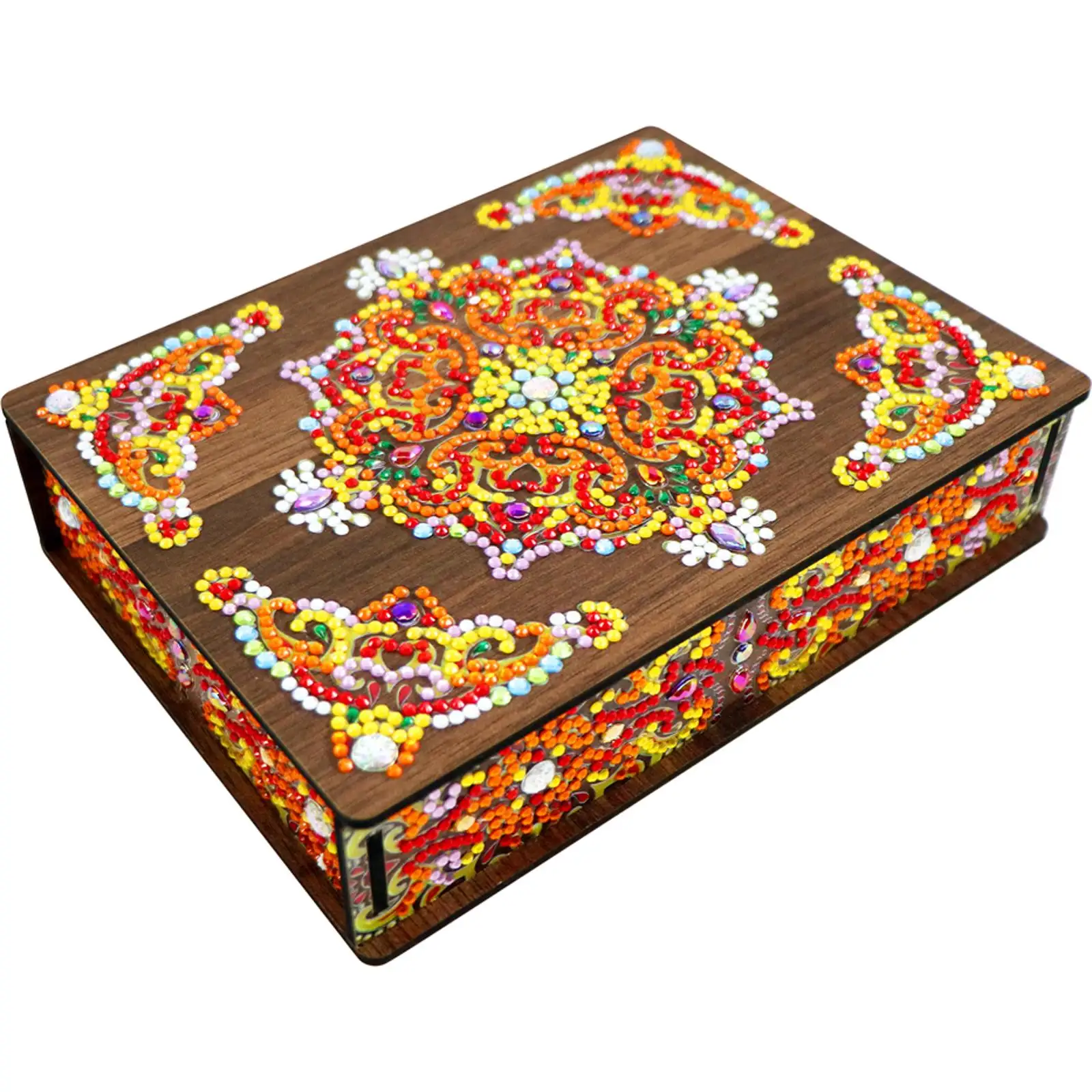 

Multifunctional Jewelry Storage Box Mandala Diamond Drawing DIY Special Shaped Drill Organizer Case Holder Handmade Kits
