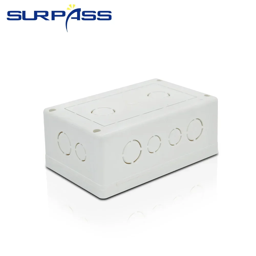 الأبيض الخلفي في جدار تصاعد صندوق 170*110*70 مللي متر قابل للتعديل كاسيت داخلي صندوق وصلات لمكبر للصوت تحكم التبديل المقبس