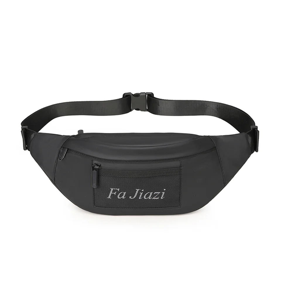 

Waist Bag For Men Mobile Phone Pouch Nylon Chest Bag With Adjustable Strap Leisure Lightweight For Fitness Travel Work Commuting