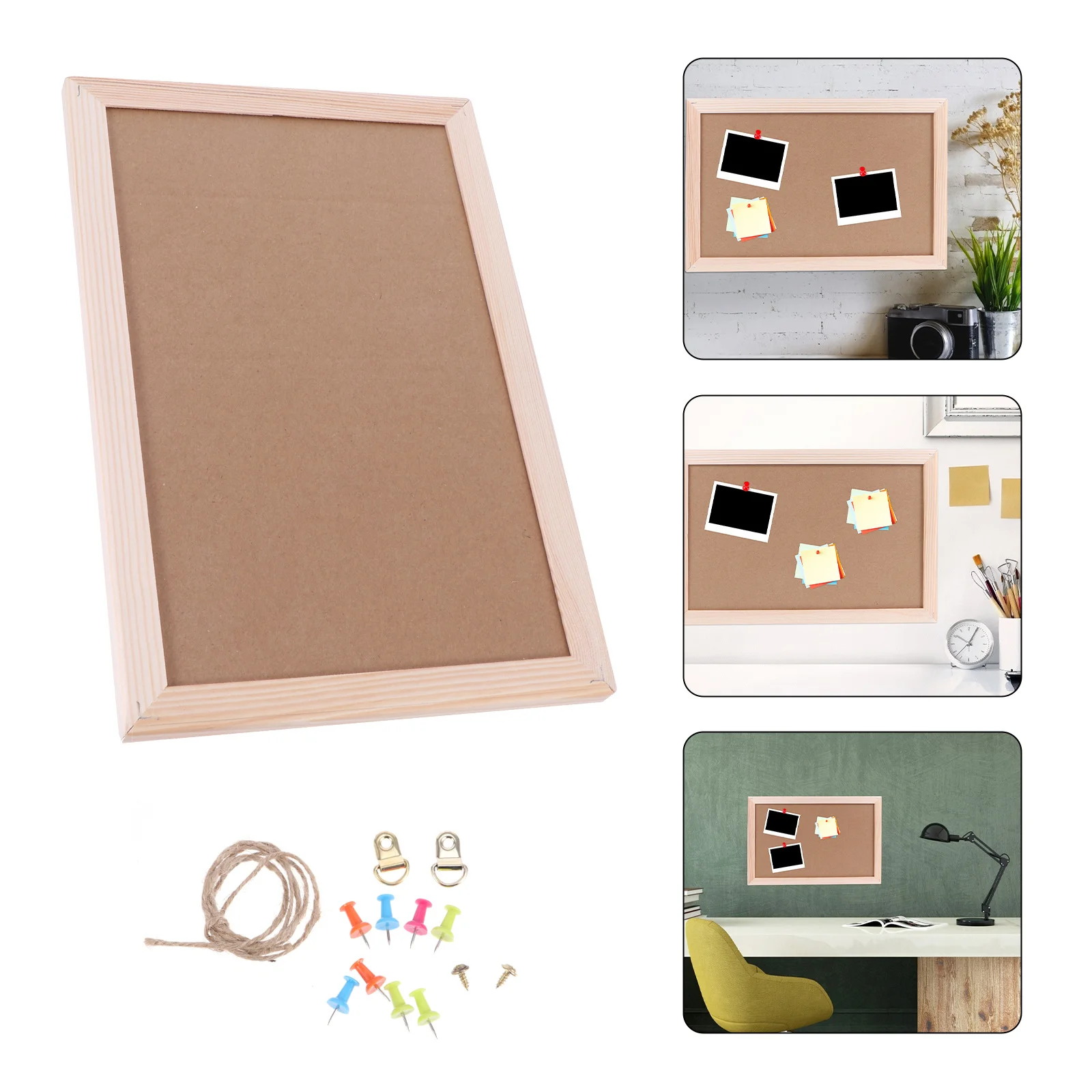 رسالة الفلين 12X16 بوصة كبيرة الزخرفية معلقة دبوس المجلس للمنزل مكتب الفصول الدراسية عرض الصور لوحة الإعلانات حافة خشبية