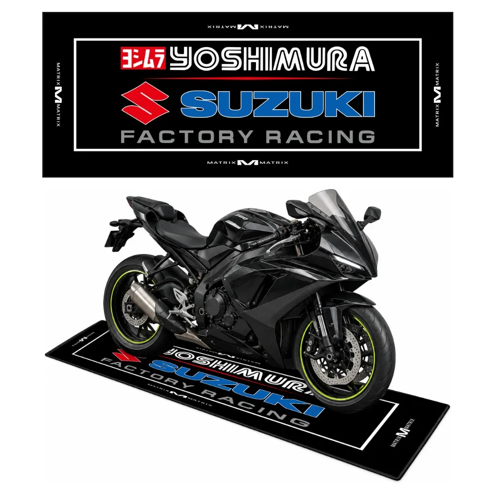 Motorbike Parking Mat Motorcycle Display Carpet Garage Floor Rug Racing Style Long Runner for Hallway Bedroom Home Decor