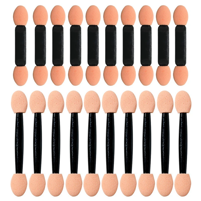 

Wholesale Double Head Sponge Stick Brush Set Makeup Nail Art Magic Mirror Powder Disposable Nose Eye Shadow Stick Manicure Tools