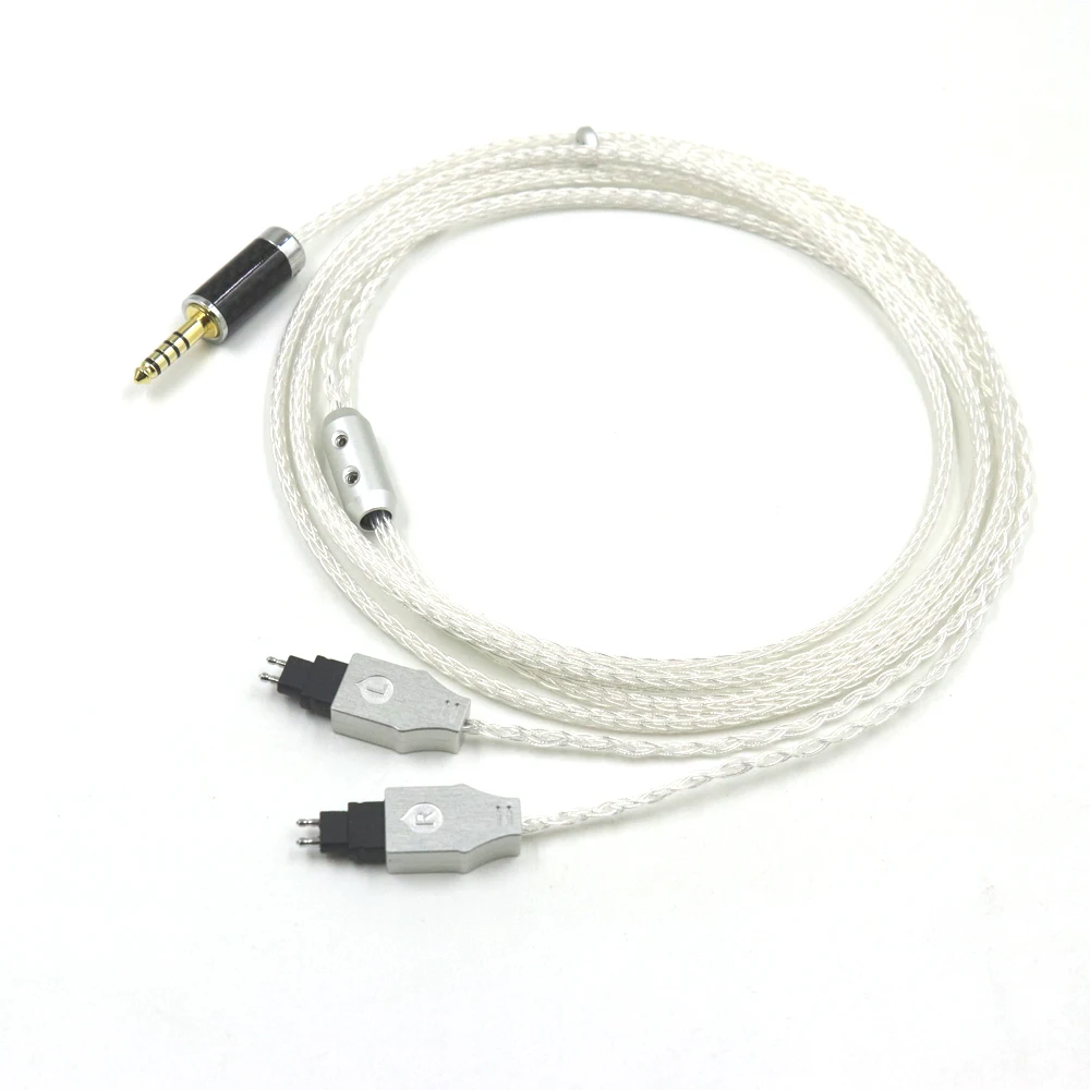 16 Core Pure Silver Balanced 2.5mm 4.4 6.5 XLR Earphone Cable For Sennheiser HD580 HD600 HD650 HD25 HD660S hd565 hd545 Headphone