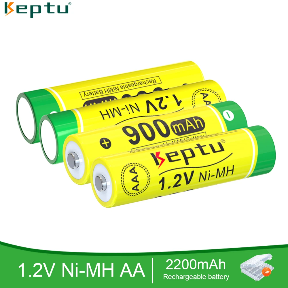 KEPTU 2/4/6/8/12/16/20Pcs AAA Battery 3A 1.2V Ni-MH AAA Rechargeable Batteries 900mAh low self discharge aaa Battery for mouse