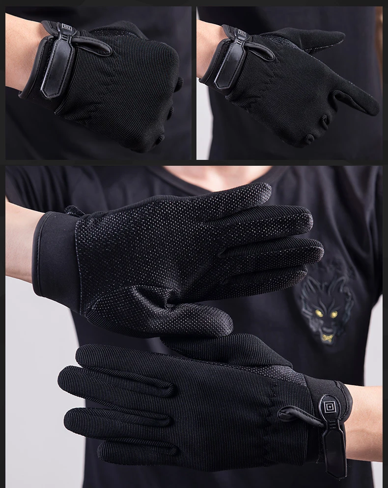 Taktische Fahrradhandschuhe für Motorrad, Frühling und Sommer, rutschfest, atmungsaktiv, leicht, für Outdoor, Wandern, Sport, Klettern, Fahren – Detail 2