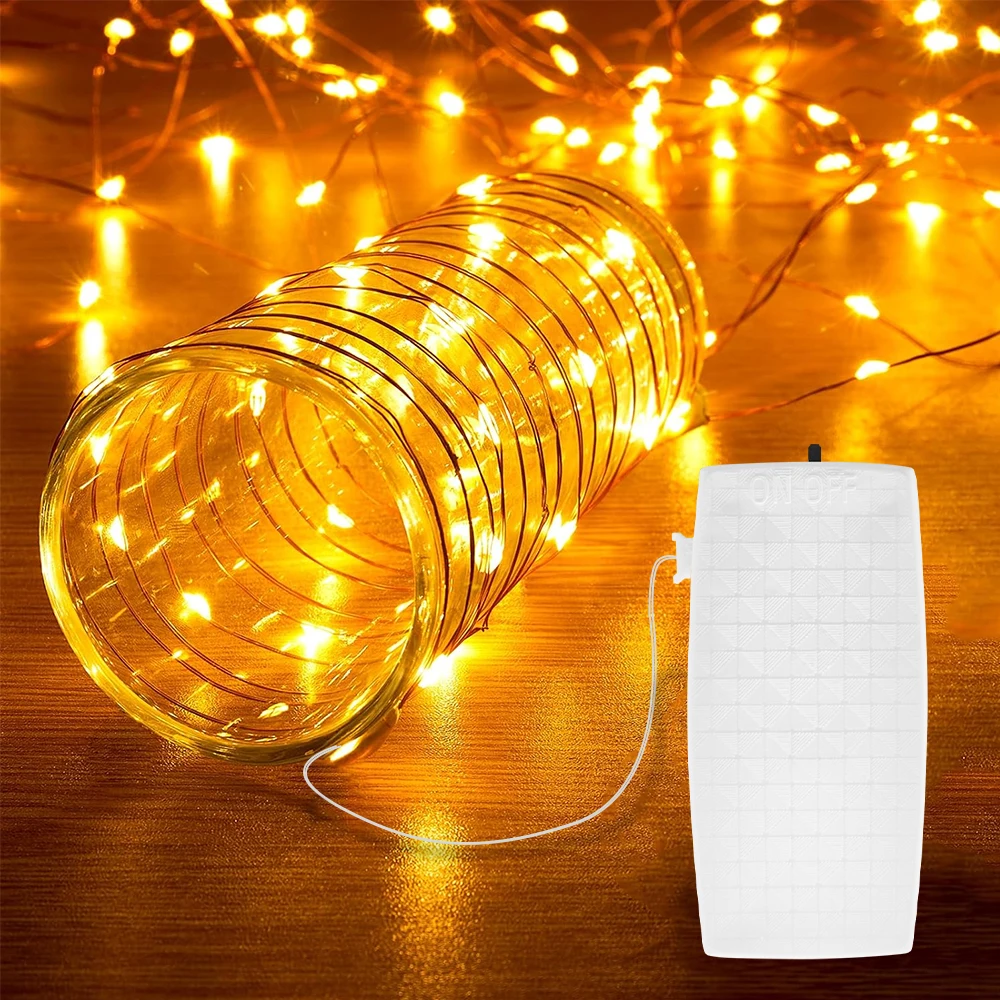 

Гирлянды Перезаряжаемая батарея 2 м 20 светодиодов Гирлянды для использования в помещении IP44 Водонепроницаемый провод с дистанционным управлением