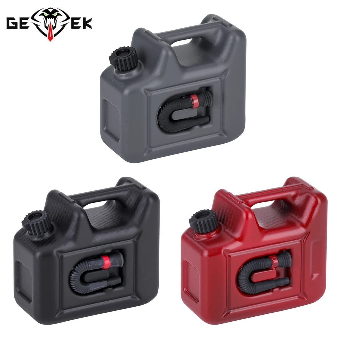 1/2 Piezas Mini Tanque de Combustible Decorativo Simulación Barril de Petróleo para Coche RC Crawler 1/10 SCX10 TRX4 D90 VS4-10 RC4WD