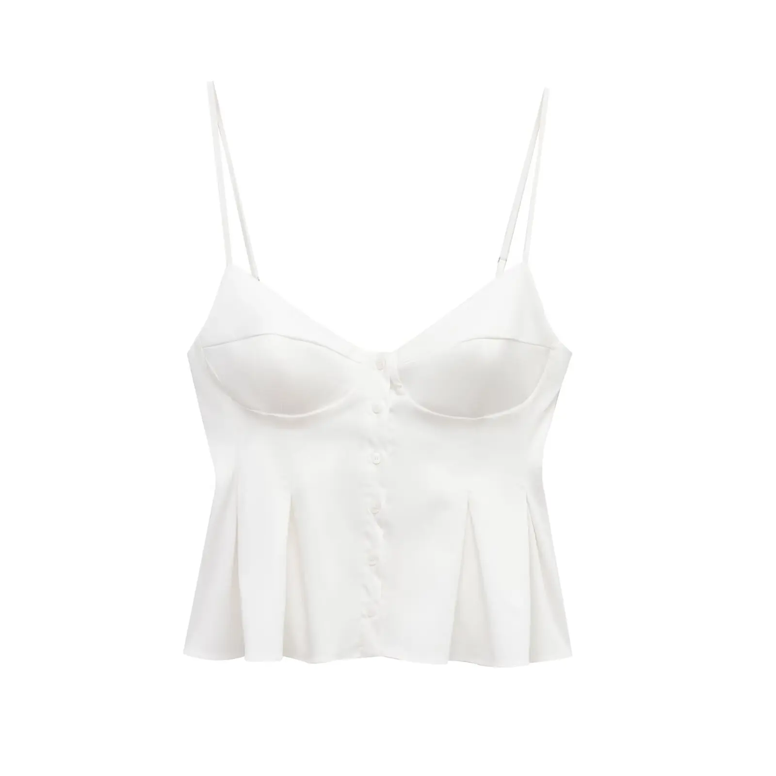 Zevity 2025 여성 세련된 섹시한 민소매 스트라이프 프린트 슬링 Camis 탱크 레이디 싱글 브레스트 플리츠 슬림 셔츠 블라우스 탑 LS2618