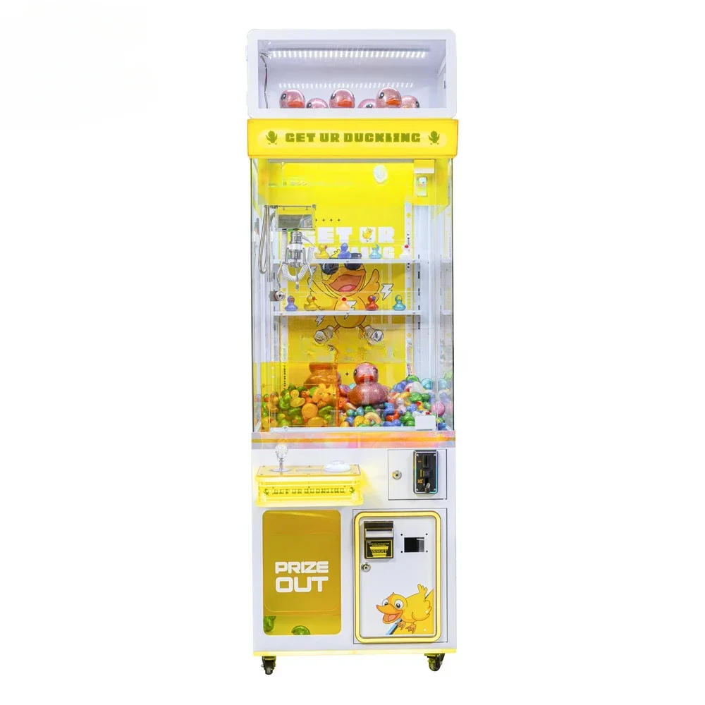 

25-дюймовый маленький автомат с когтями Get Vending Machine для игрушек Ur Duck, игровой автомат с резиновыми утиными вещими, игрушечный коготь-кран