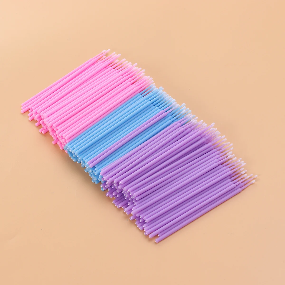300pcs Micro Applicator Cotton Disposable Non-Linting For Eyelash Extension Removal Nail Art Crafting Salon Home Use Eyelash