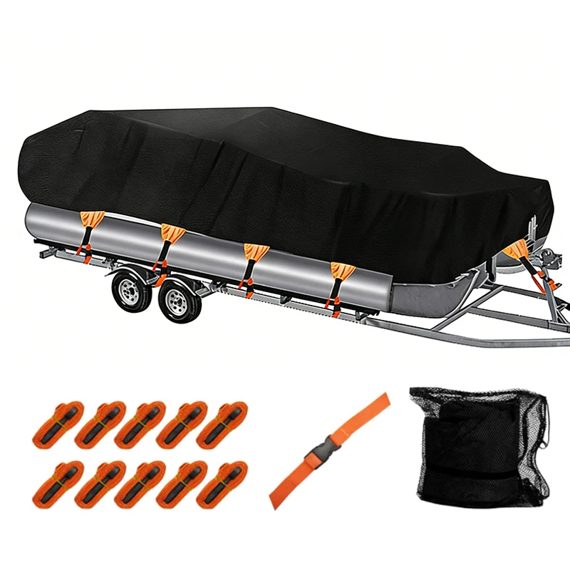 Dustproof Waterproof UV Protection Oxford Polyester Fabric Boat Cover for Ski Boat Customizable Size