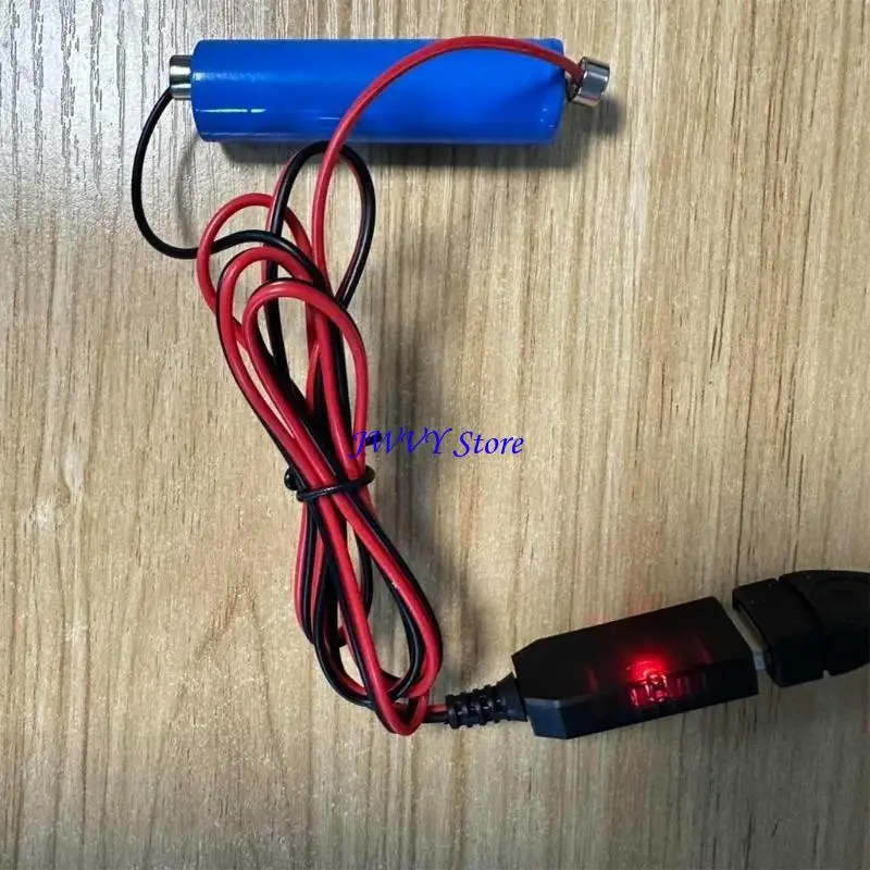 573A USB Charging Cable Cord for 18650 26650 14500 16340 Rechargeable Batteries Universal Wire
