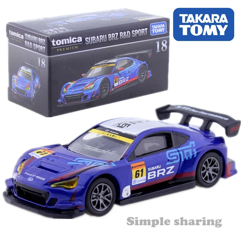 Takara Tomie Premium 18 Subaru Brz R & D Sport Schaal 1/60 Auto Kinderen Speelgoed Motorvoertuig Diecast Metalen Model Nieuw