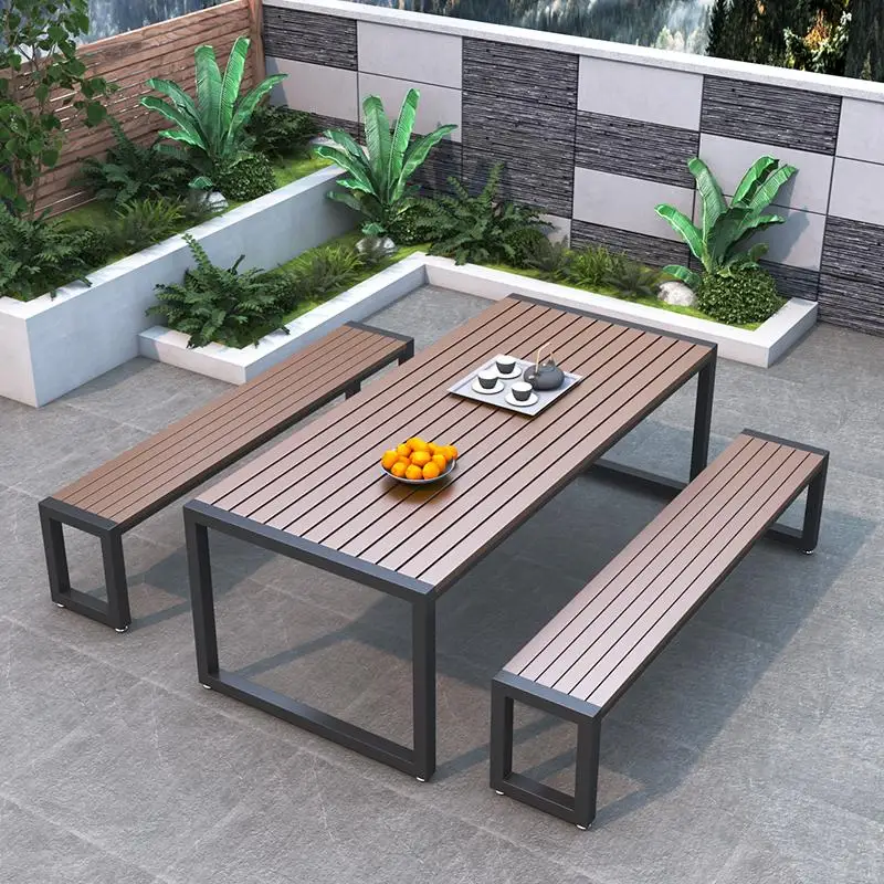 

Outdoor courtyard tables and chairs Outdoor outdoor balcony Leisure Internet celebrity coffee Milk tea shop Waterproof