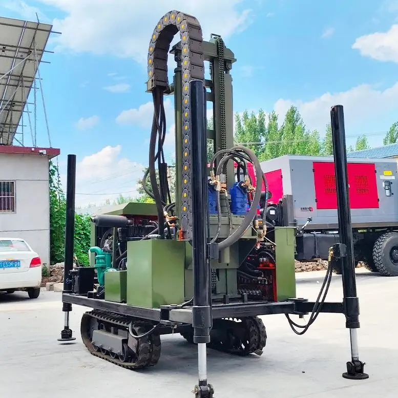 

Индивидуальная буровая установка для глубоких скважин (до 200 м) с дизельным гидравлическим приводом, портативная, на колесном или гусеничном ходу, высокого качества