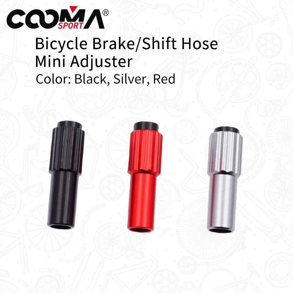 Bicycle Brake/Shift Hose Mini Inner Line Adjuster, Red, Black and Silver