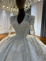 Customized NS5068 Full Beading V-neckline Wedding Dress Amanda Novias 2026 - Image 5