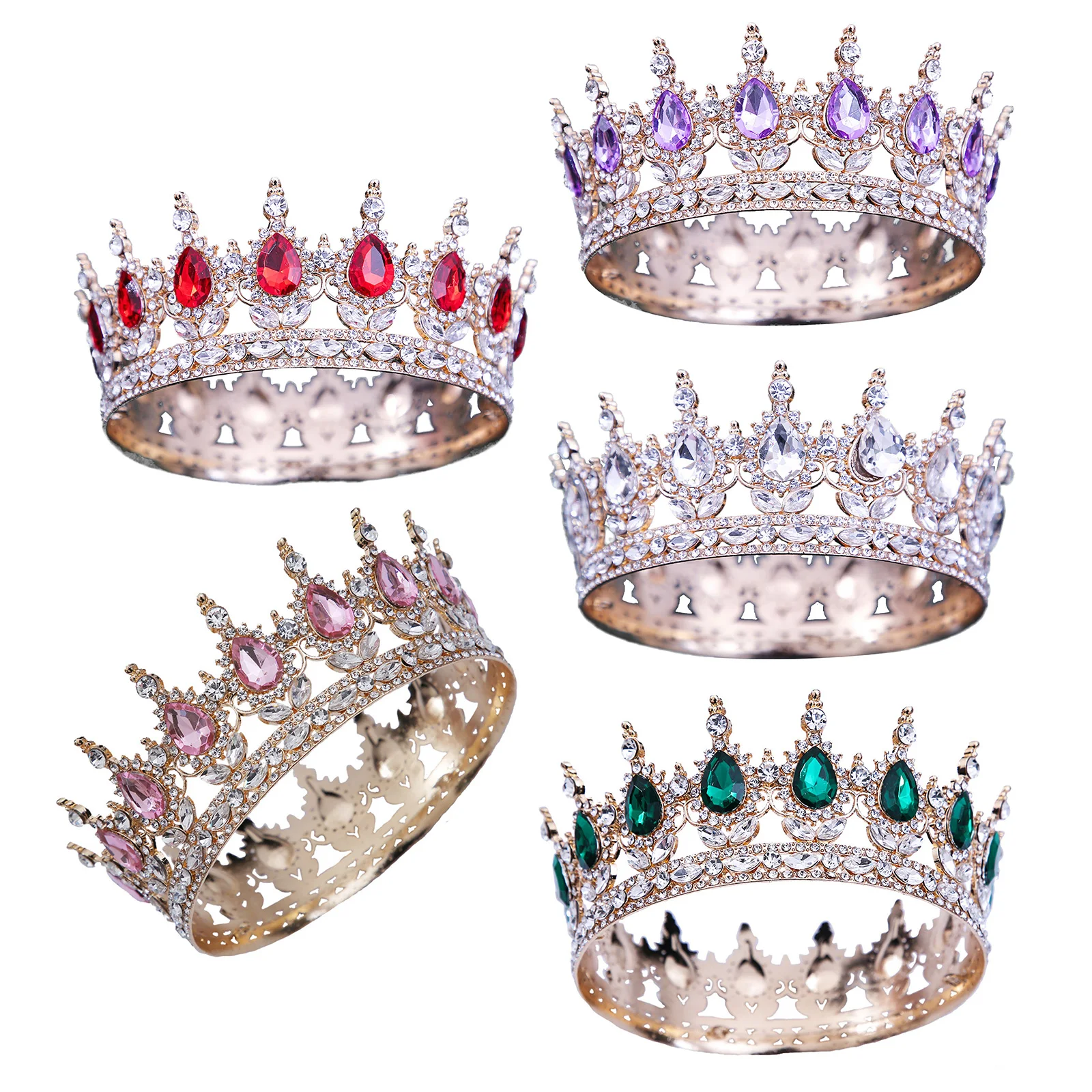 

Wedding Hair Tiara Crystal Bridal Tiara Crown Exquisite Rhinestone Princess Crown Hair Accessories Headpieces Head Jewelry Decor