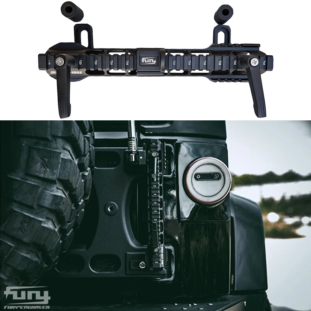 Lantsun F2014 Fury High Quality Aluminum Alloy Flagpole Holder for Jeep for Wrangler JK & JL