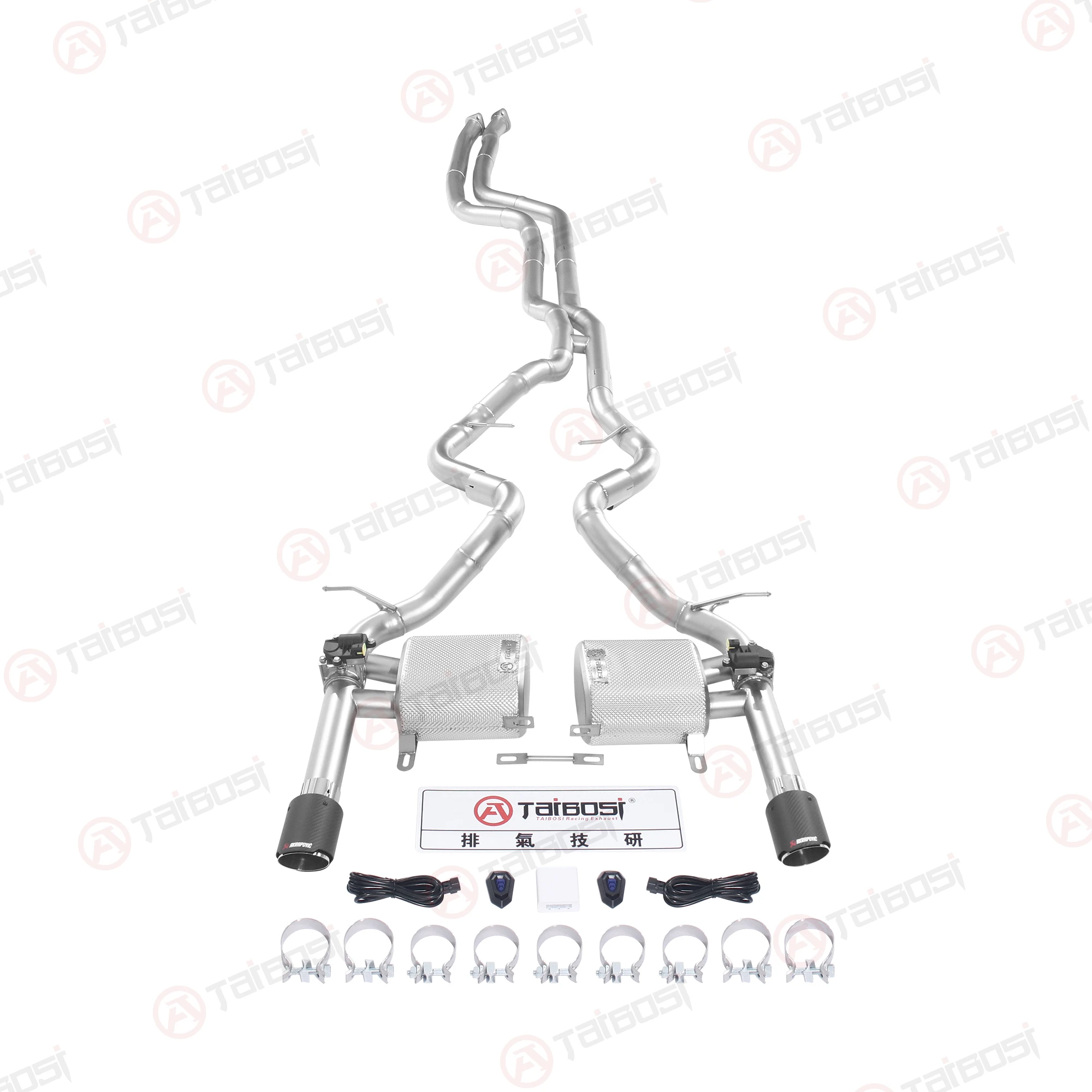 Für BMW 335i E93 E92 E90 2009-2015 3.0T Catback Auspuffanlage Taibosi Performance Ferngesteuertes Elektrisches Ventil Schalldämpfer