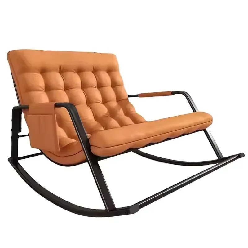 Large Size Lazy Sofa Leisure Backrest Rocking Chair for Living Room Bedroom Comfortable Fabric Furniture