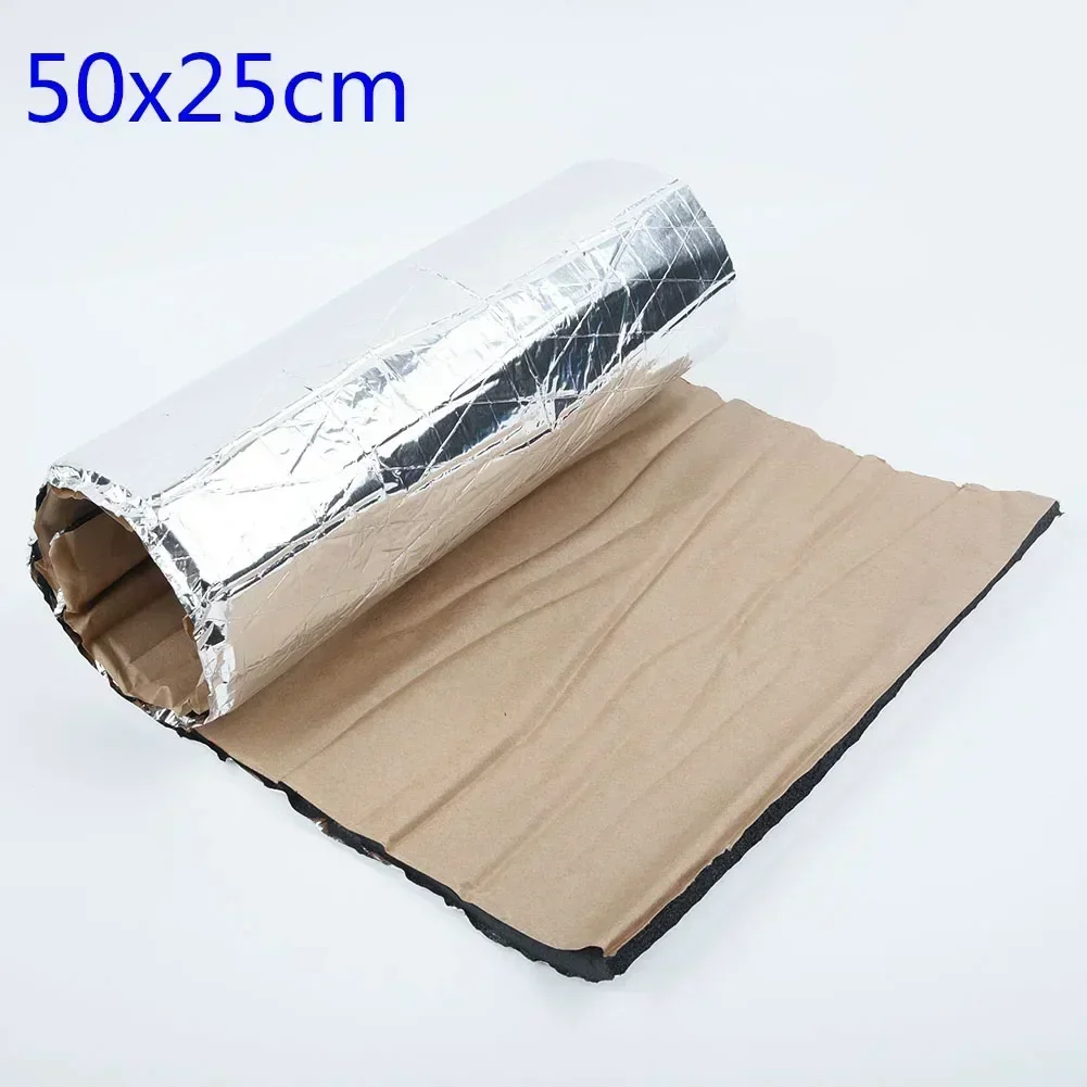 Carhome 1 Roll 25x50cm 5mm Car Sound Deadener – Truck Noise/Heat Insulation Foam