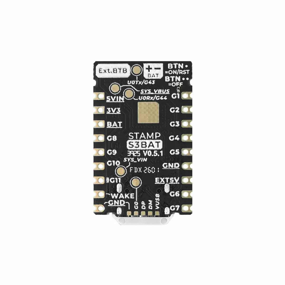 Official M5Stack Stamp-S3Bat ESP32-S3 Embedded Core Module with Power Management