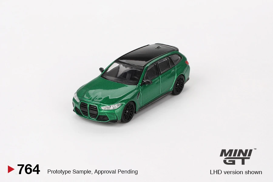 MINIGT 1:64  M3 Competition Touring Isle of Man Green Metallic Model Car