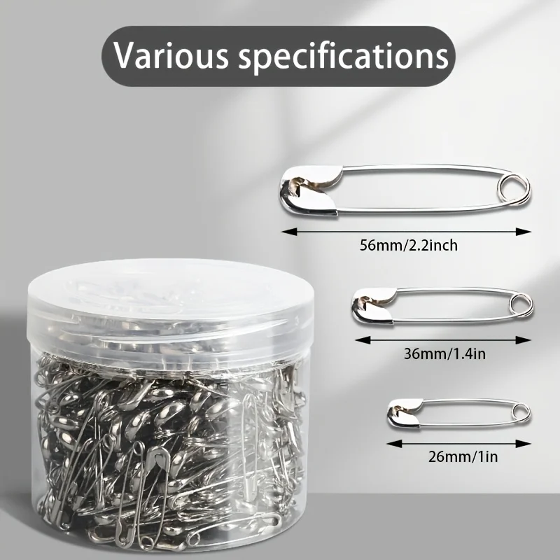 Safety Pin Stainless Steel/Old Fashioned Clothes Fastener/Large Medium Small Size Safety Pin Clip
