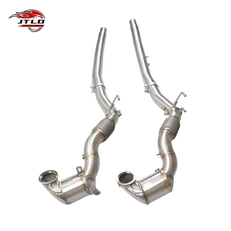 Professional For Audi S3 2018 4WD Downpipe with OPF 304 Stainless Steel High Flow Exhaust Upgrade