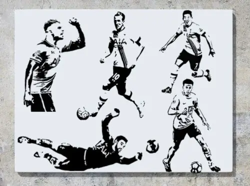 Dele Alli  Eric Dier Christian Eriksen  Danny Rose    Soccer  Football Player Decal Wall Art Sticker Picture Decor