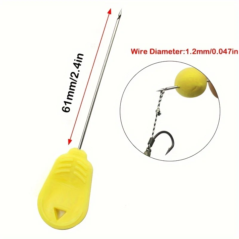 3-Piece Fishing Bait Hook Set Stainless Steel Sharp Tackle for Carp/Sea Fishing