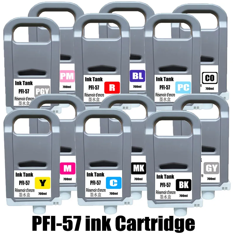 Compatible Canon PFI-57 ink cartridge for Canon PRO 520 521 540 541 560 561 540S 560S 541S 561S printer