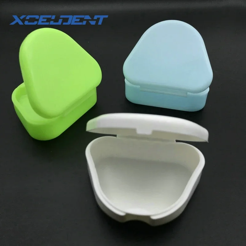 1pcs Dental Retainer Box Mouthguards Dentures Sport Guard Denture Storage child and Adult Orthodontic Container 3 Color