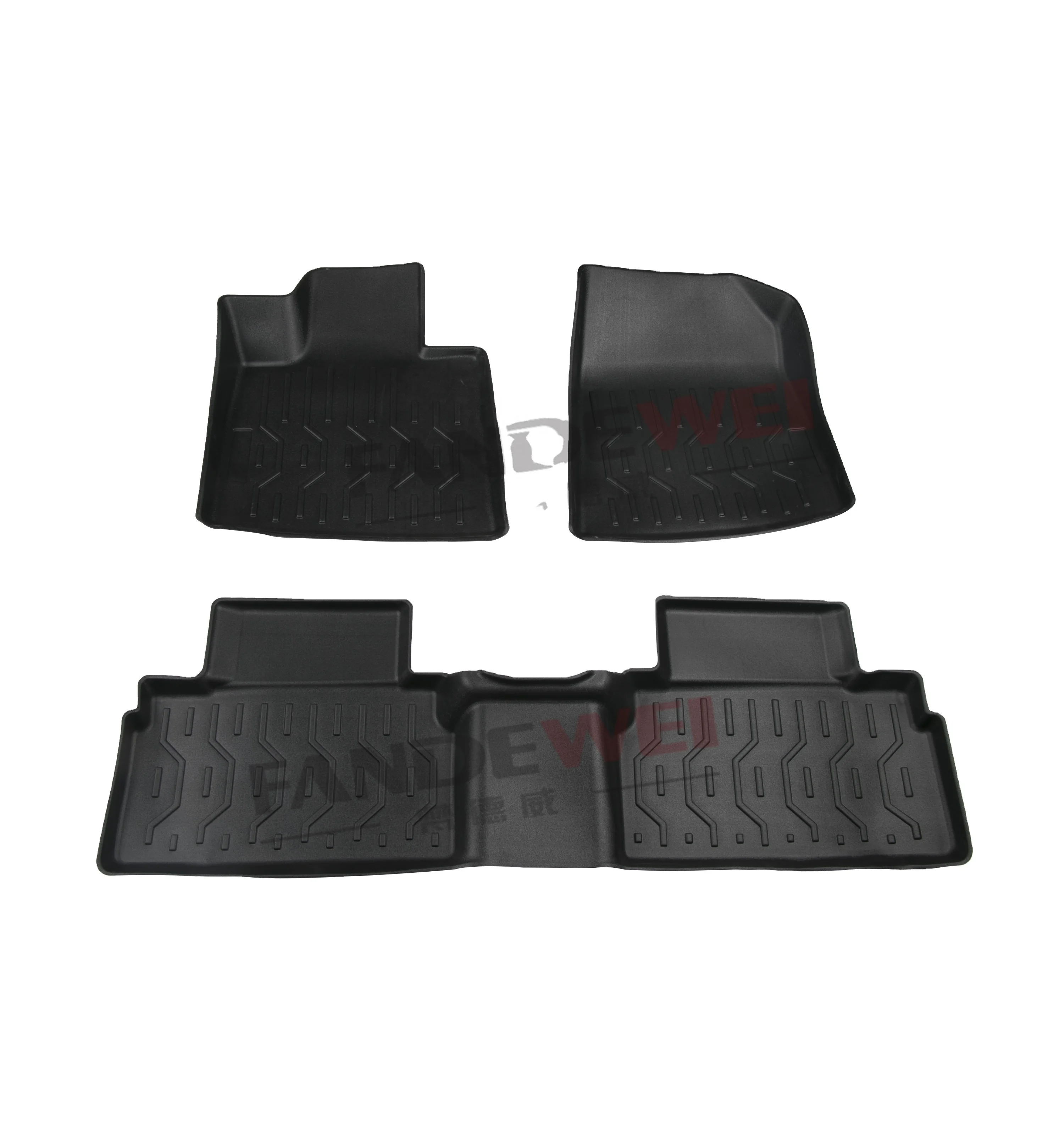 TPV Material All Weather Tray-type 3D Car Floor Mat Waterproof and Durable Car Mats Auto Parts for Changan UNI-T LHD Use
